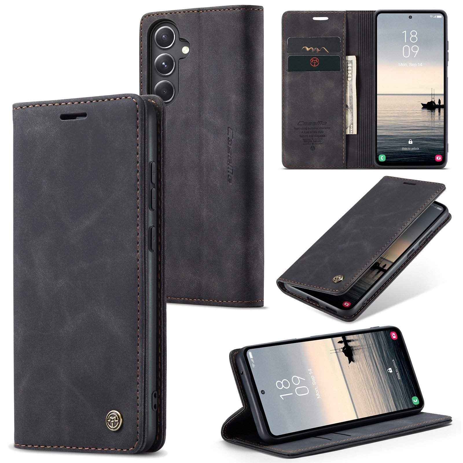 Smartphone-Hülle für Samsung Galaxy S24 FE 5G Klapphülle Fliphülle Tasche Case Cover