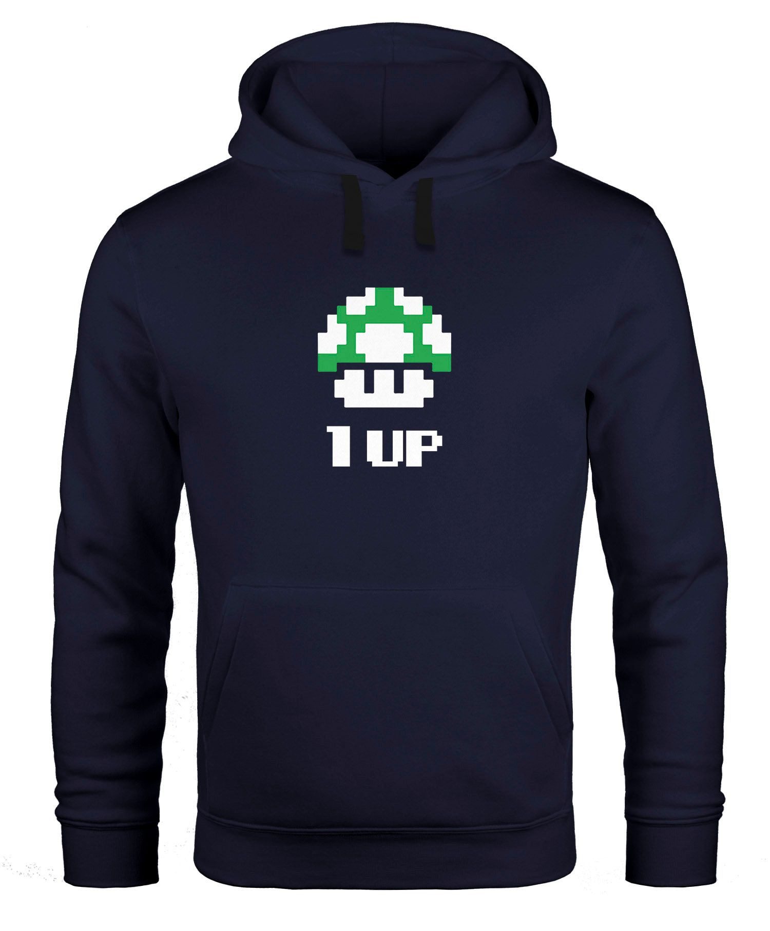 Hoodie Hoodie Herren Geburtstag Retro Pixel-Pilz 1-Up-Pilz Level-Up Gaming