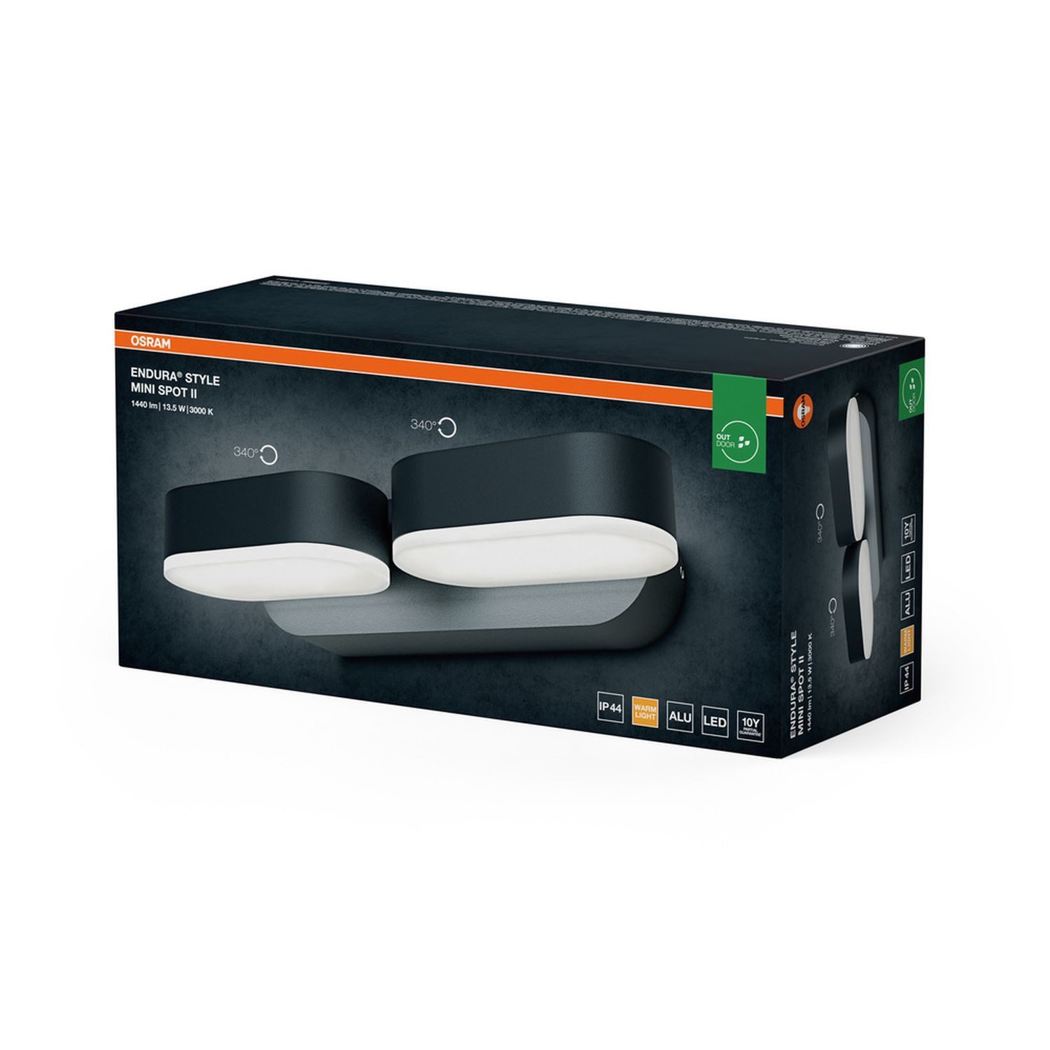 Licht-Erlebnisse Deckenstrahler LURADON, LED fest integriert, Warmweiß, LED verstellbar länglich 3000 K 630 lm Modern