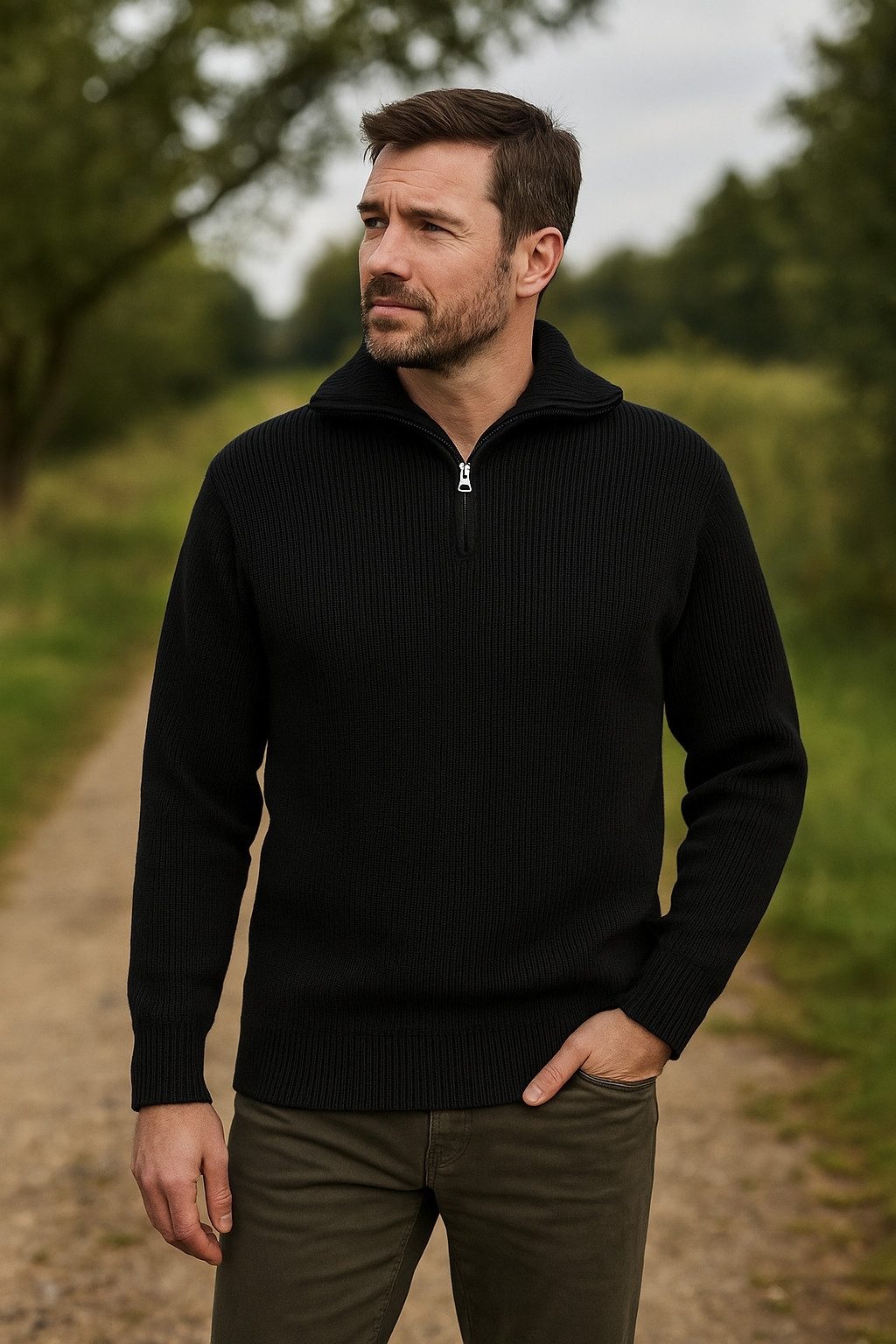 CDM Troyer Jagdpullover Troyerform Strickpullover Ansitzpullover Winterpull günstig online kaufen