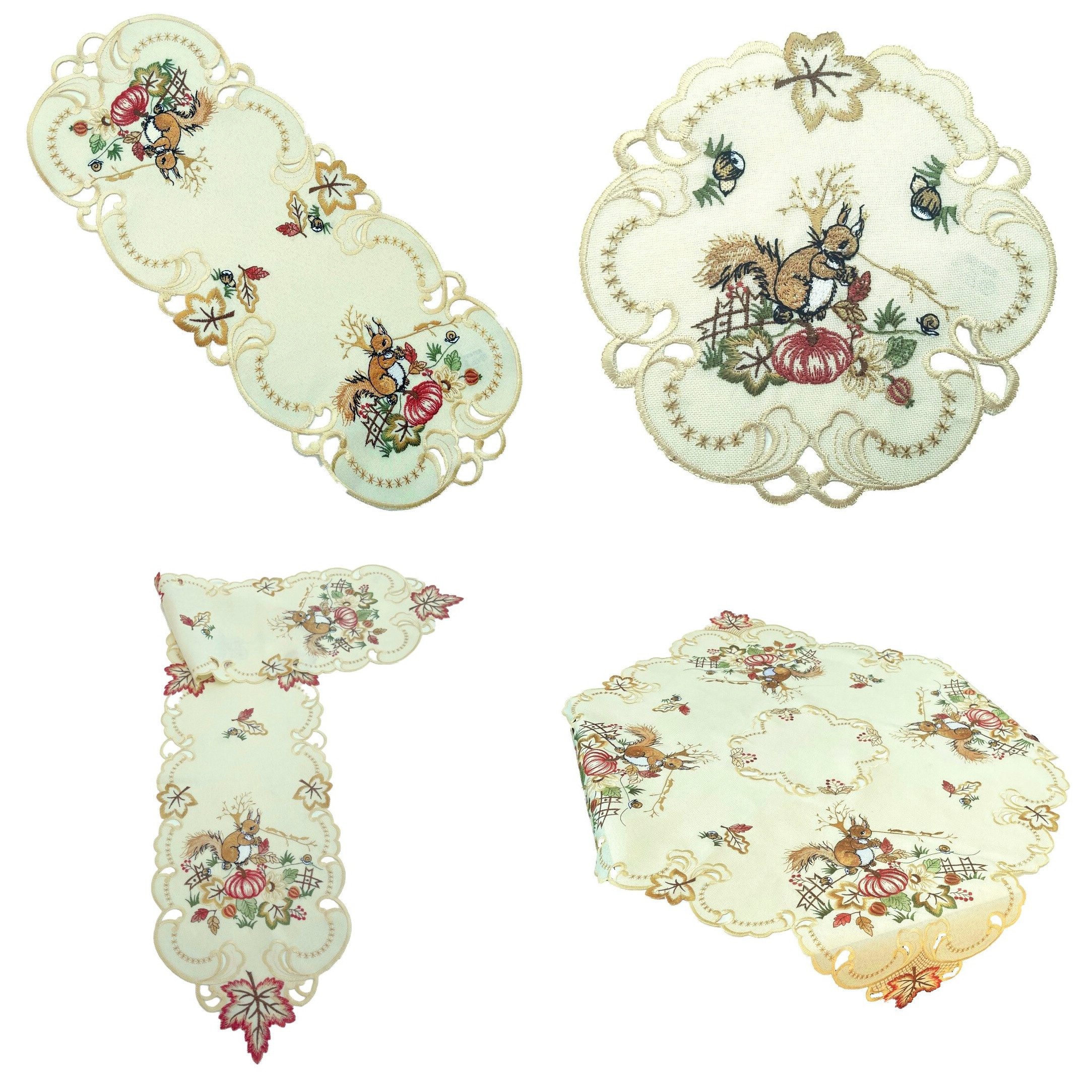 Westernlifestyle Tischdecke Eichhörnchen Eichkater Herbst günstig online kaufen