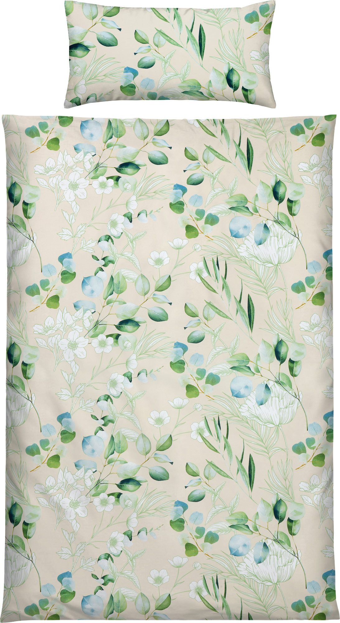 REDBEST Bettwäsche Bettwäsche, Polyester, Microfaser Blumen/Blatt
