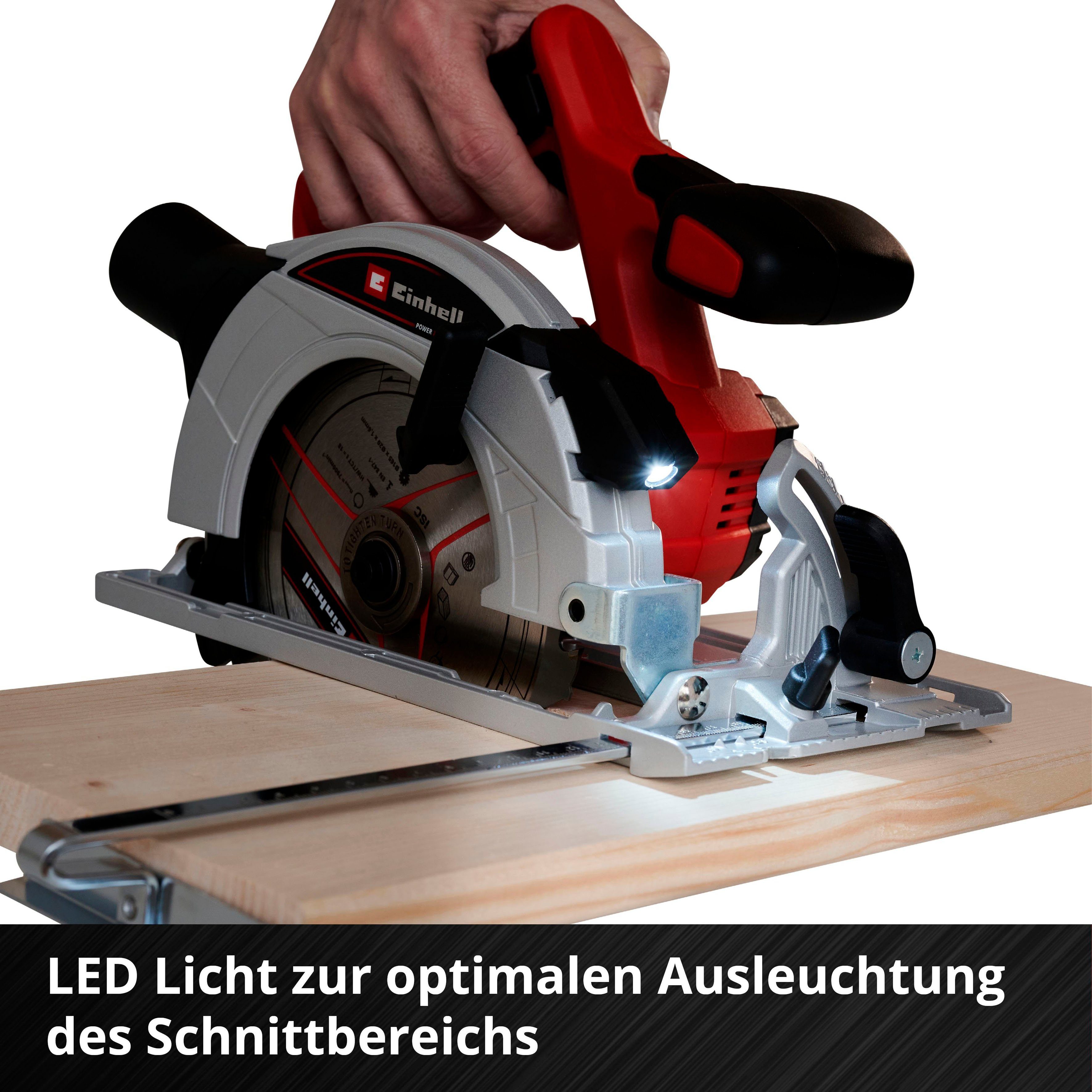 Einhell Akku-Handkreissäge TE-CS 18/165-1 Li - Solo, Power X-Change, ohne Akku und Ladegerät – Bild 5 von 5