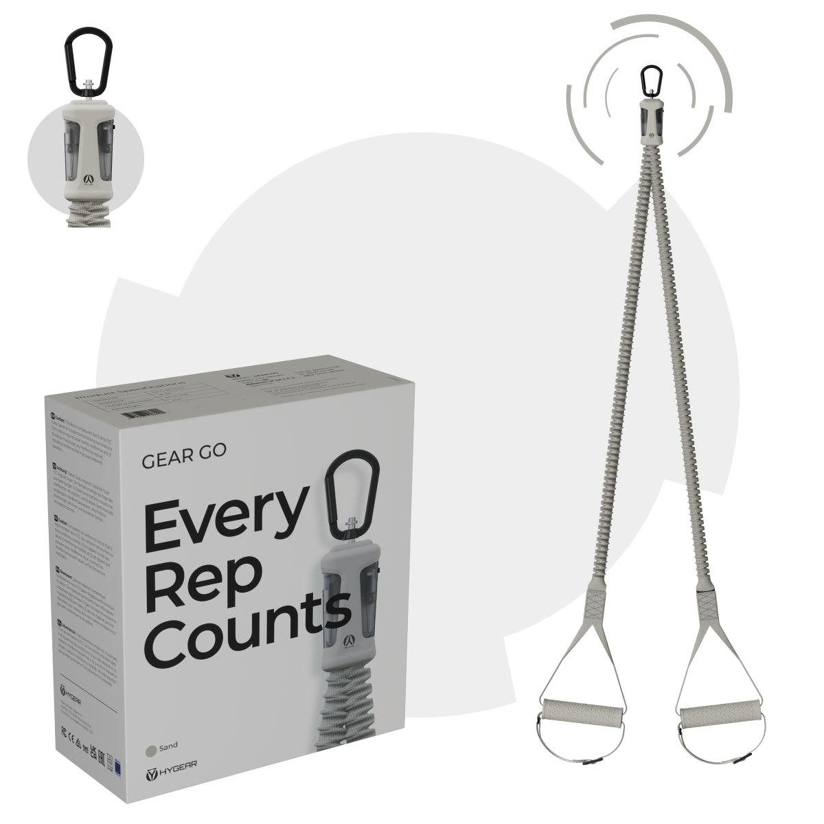 habeats by HYGEAR Schlingentrainer habeats by HYGEAR BANDS GEAR GO - Schlingentrainer, für vielseitiges Training, kostenlose Trainings APP, TRX