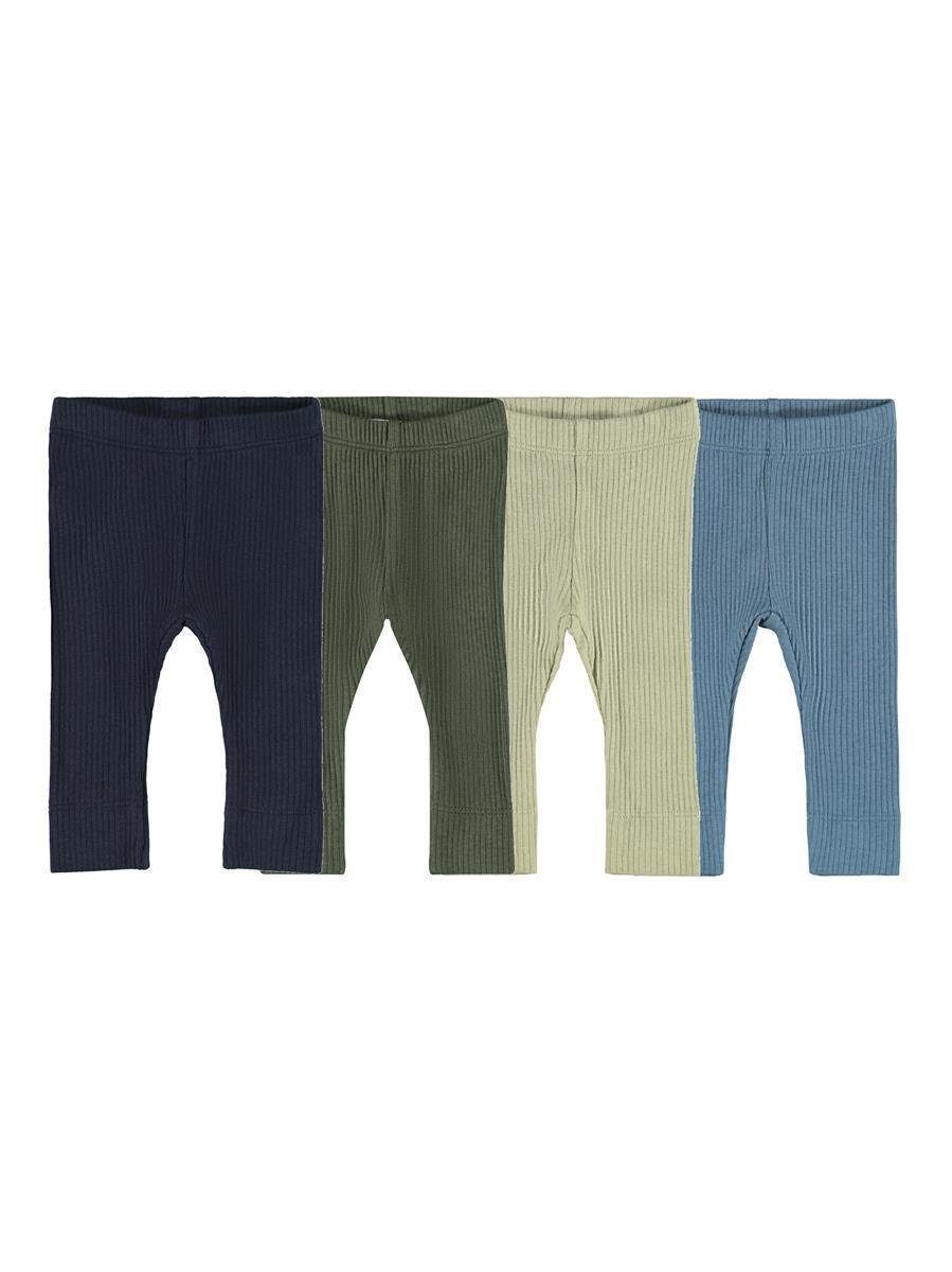 Name It Leggings Jungen Baumwoll-Leggings (4-tlg) mit elastischem Bund