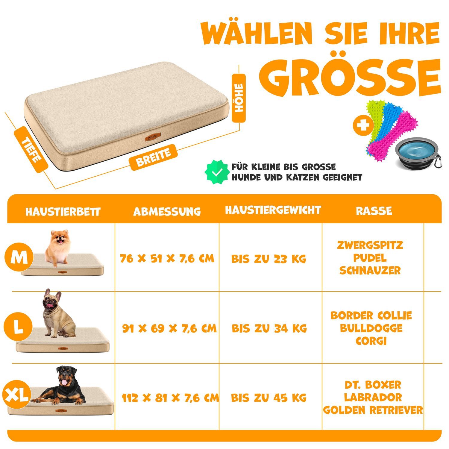 Lovpet Tierbett, Hundebett orthopädisches Hundekissen Hundekorb günstig online kaufen