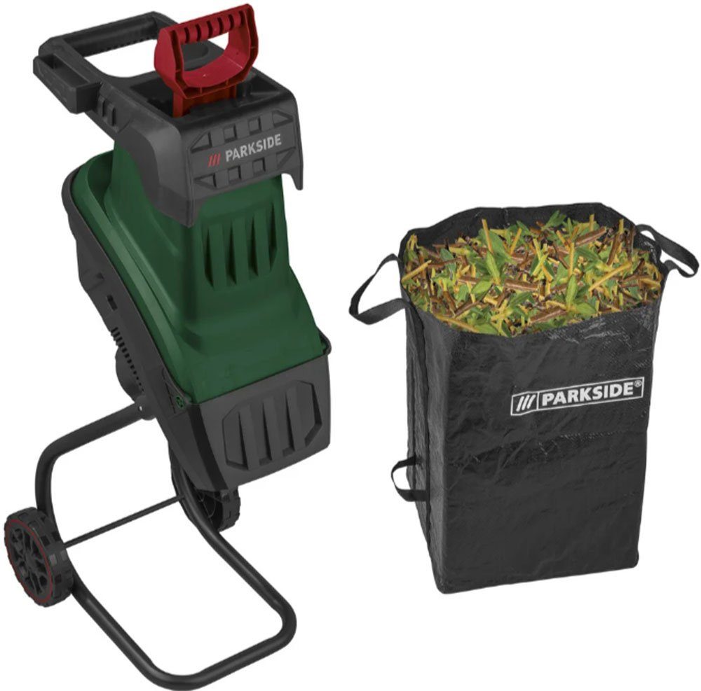 Parkside Messerhäcksler PMH 2500 A1, 2500 W, Gartenhäcksler, Häcksler,  Asthäcksler, Schredder