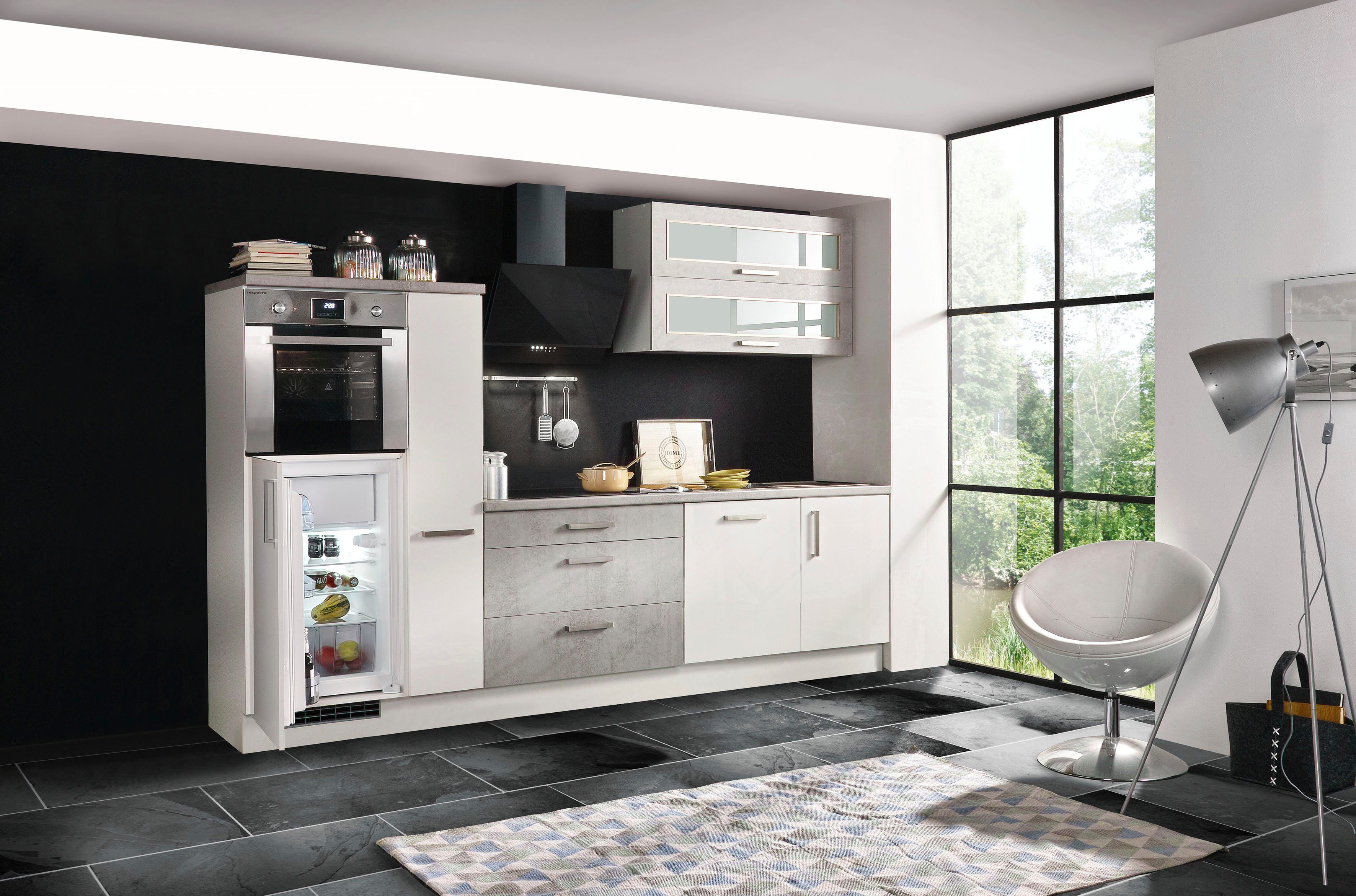 RESPEKTA Küchenzeile »Lier«, mit E-Geräten, Breite 290 cm-HomeTrends