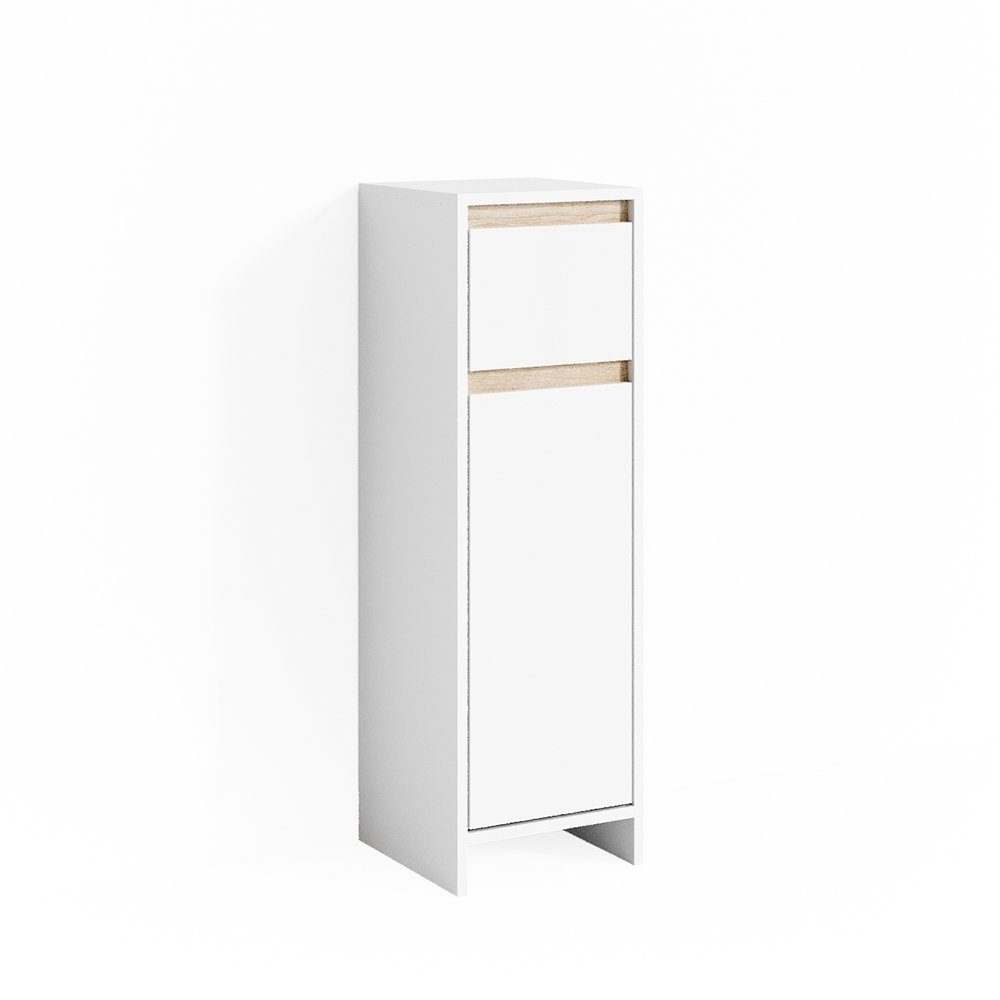 Vicco Midischrank Emma, Weiß/Sonoma, 30 x günstig online kaufen