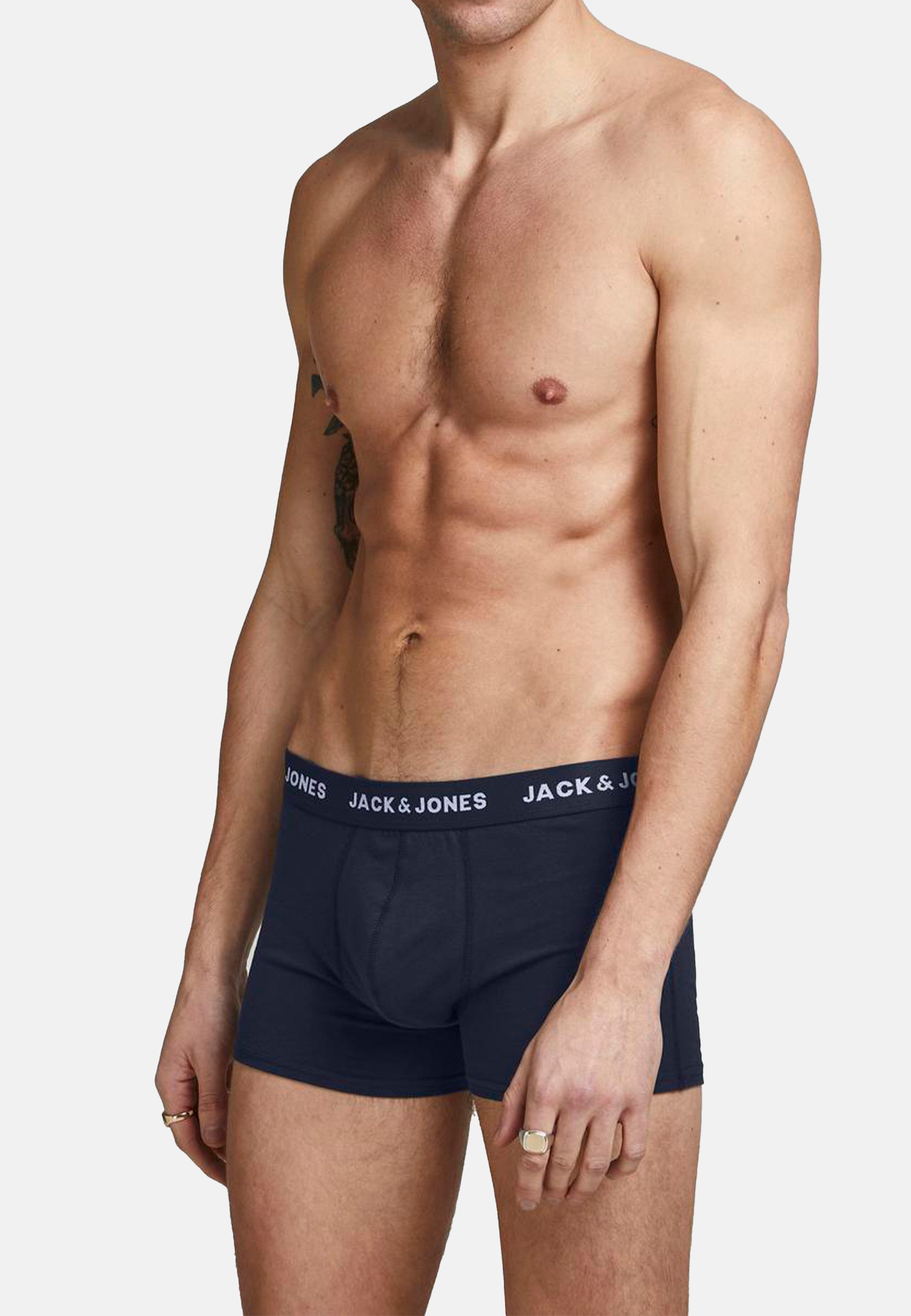 Jack & Jones Retro Boxer 10er Pack Jacsolid (Spar-Set, 10-St) Retro Short / Pant - Baumwolle - ohne Eingriff - Atmungsaktiv – Bild 5 von 5
