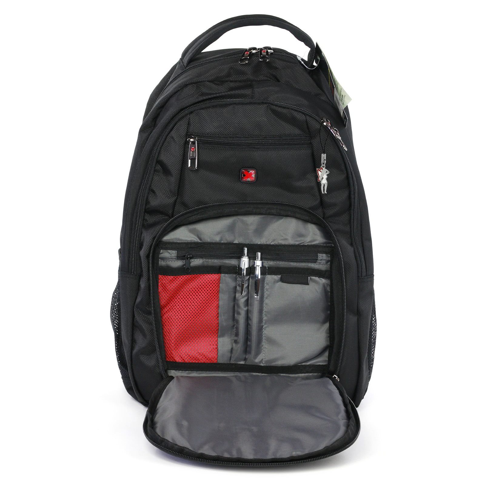 Travel N Meet Reisetasche Travel N Meet Damen Herren Sporttasche (Businessrucksack), Herren Business-, Freizeitrucksack Polyester, schwarz ca. 47cm hoch