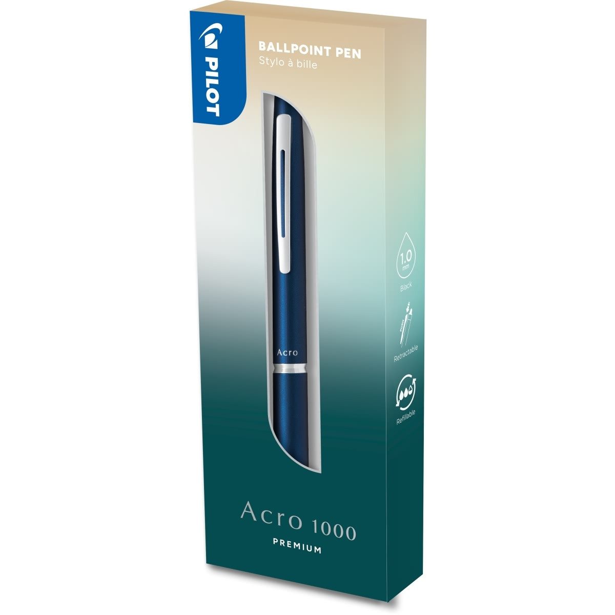Pilot Pen Kugelschreiber Kugelschreiber Acro 1000 1.0 M in Box marineblau