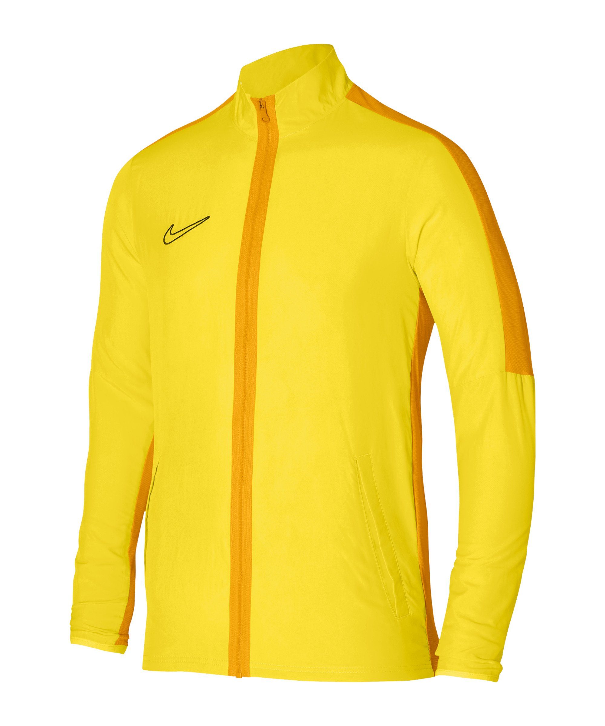 Nike Sweatjacke Academy 23 Trainingsjacke Woven gelbgoldschwarz