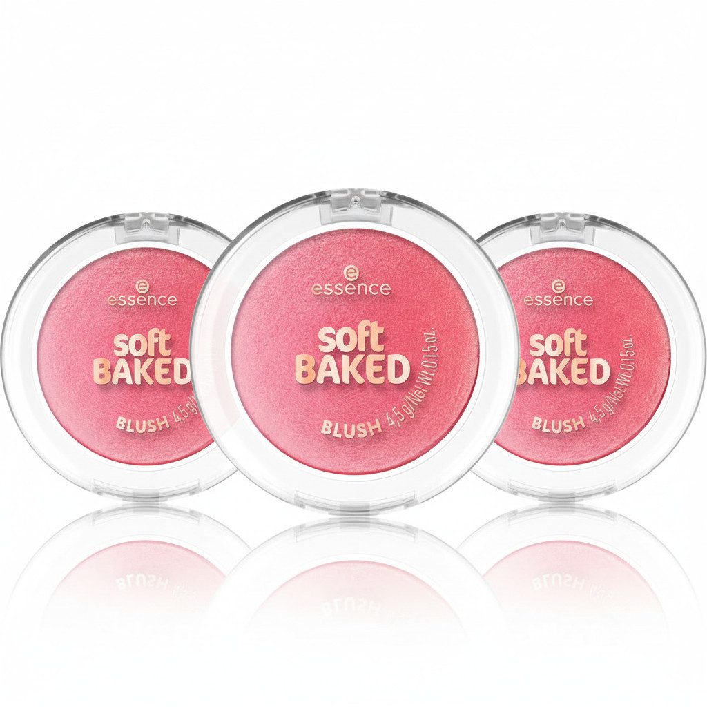 Essence Rouge SOFT BAKED BLUSH, 3-tlg., für einen soften, strahlenden Glow