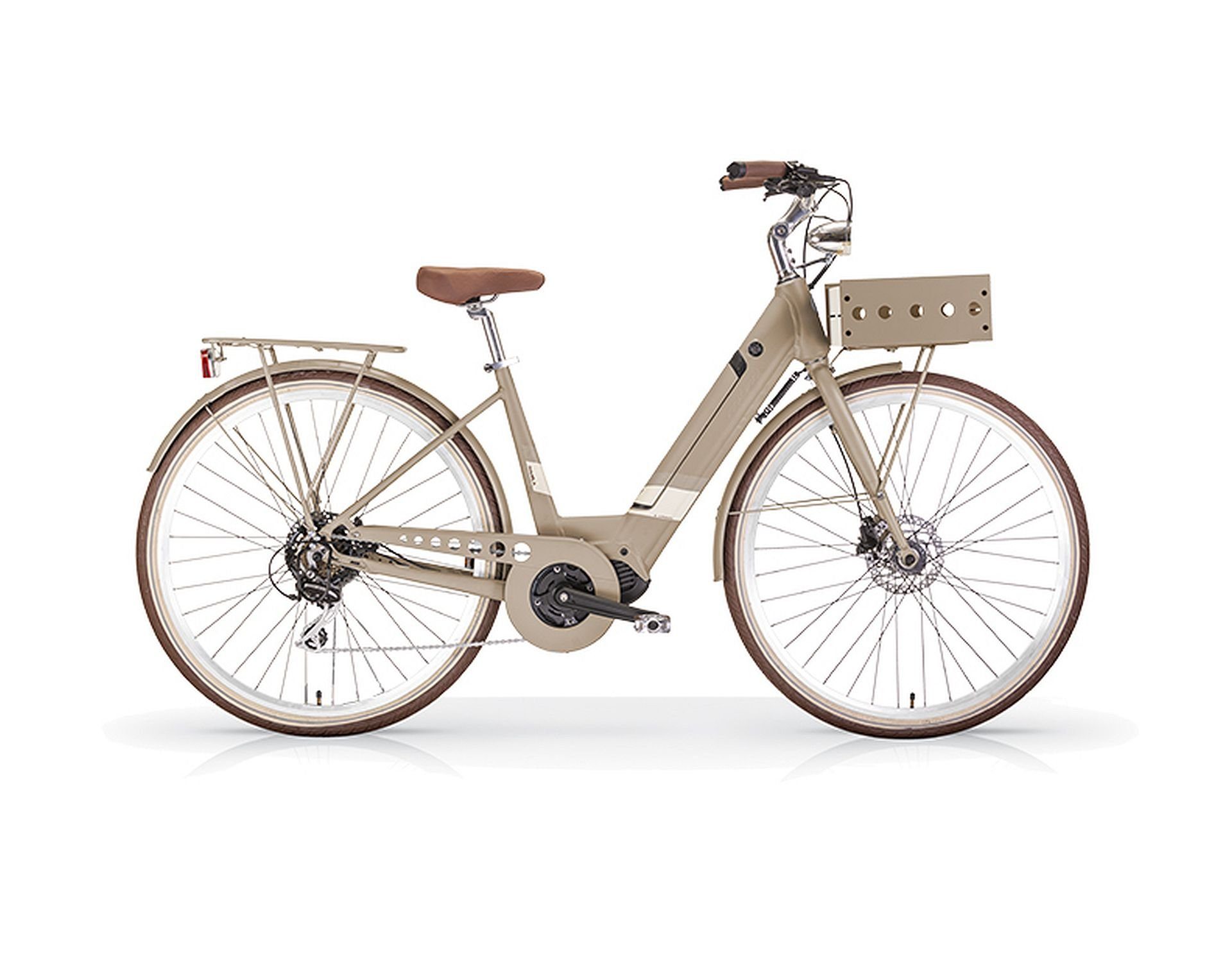 MBM E-Bike, 7 Gang Shimano, Kettenschaltung, Mittelmotor, 360 Wh, Elektro-Citybike 28 Zoll RAMBLA Lady