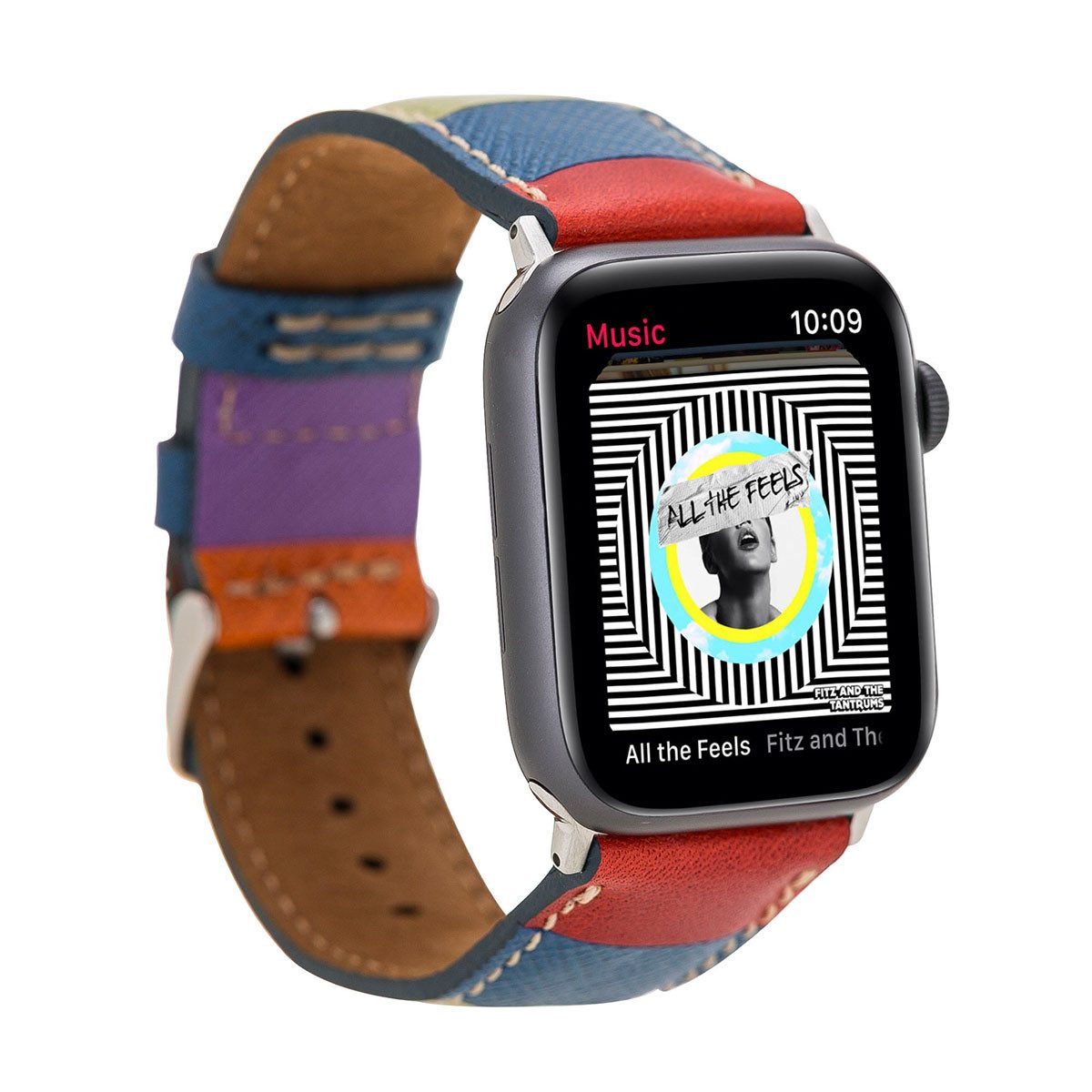 Burkley Smartwatch-Armband Exklusives Vintage Lederarmband, Handmade Stil 05