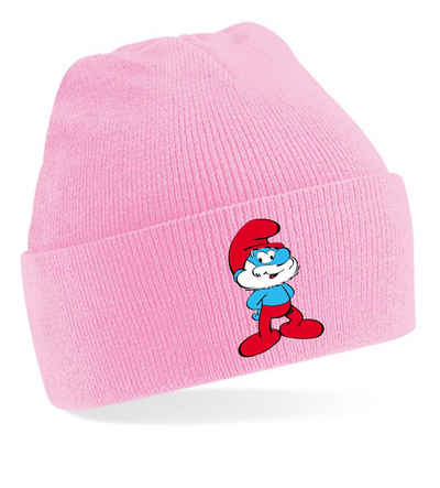 Blondie & Brownie Beanie Unisex Erwachsenen Mütze Papa Schlumpf Schlaubi Schlümpfe