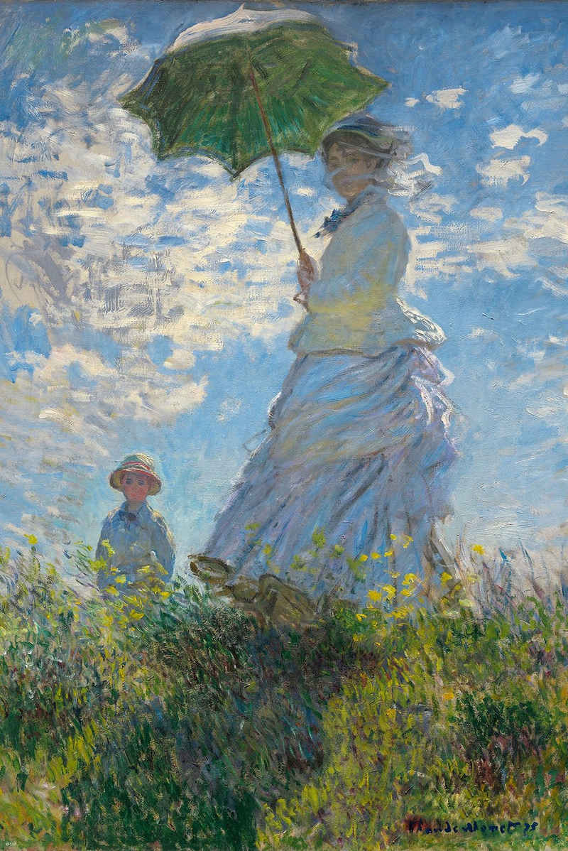 Close Up Poster »Woman With a Parasol Poster Madame Monet and Her Son 61 x 91,5 cm«