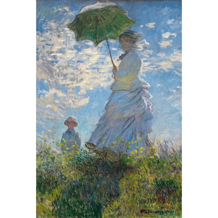 Close Up Poster Woman With a Parasol Poster Madame Monet and Her Son 61 x 91 5 cm