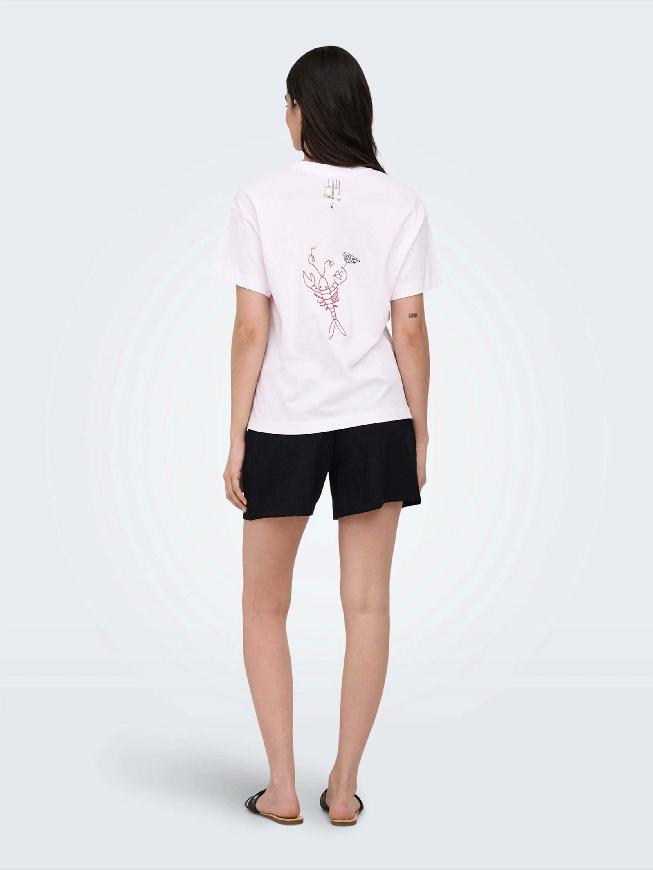 ONLY T-Shirt ONLEMMINA (1-tlg) Stickerei – Bild 3 von 5