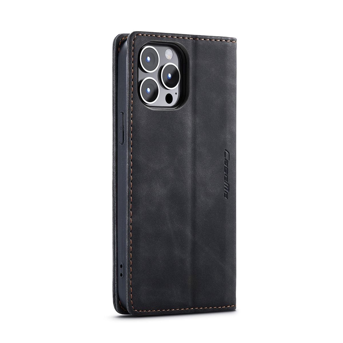 König Design Handyhülle Handytasche Schutzhülle für iPhone 14 Pro Max, Handy Klapphülle Case Tasche – Magnetverschluss & Kartenfach
