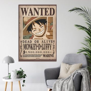 GB eye Poster One Piece Poster Wanted Monkey D. Luffy 2 61 x 91,5 cm
