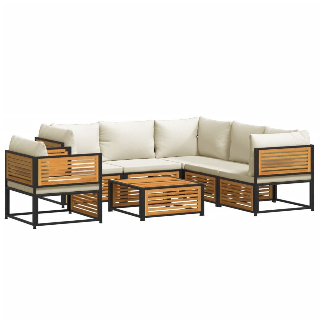 vidaXL Gartenlounge-Set 7-tlg. Garten-Sofagarnitur mit Kissen günstig online kaufen
