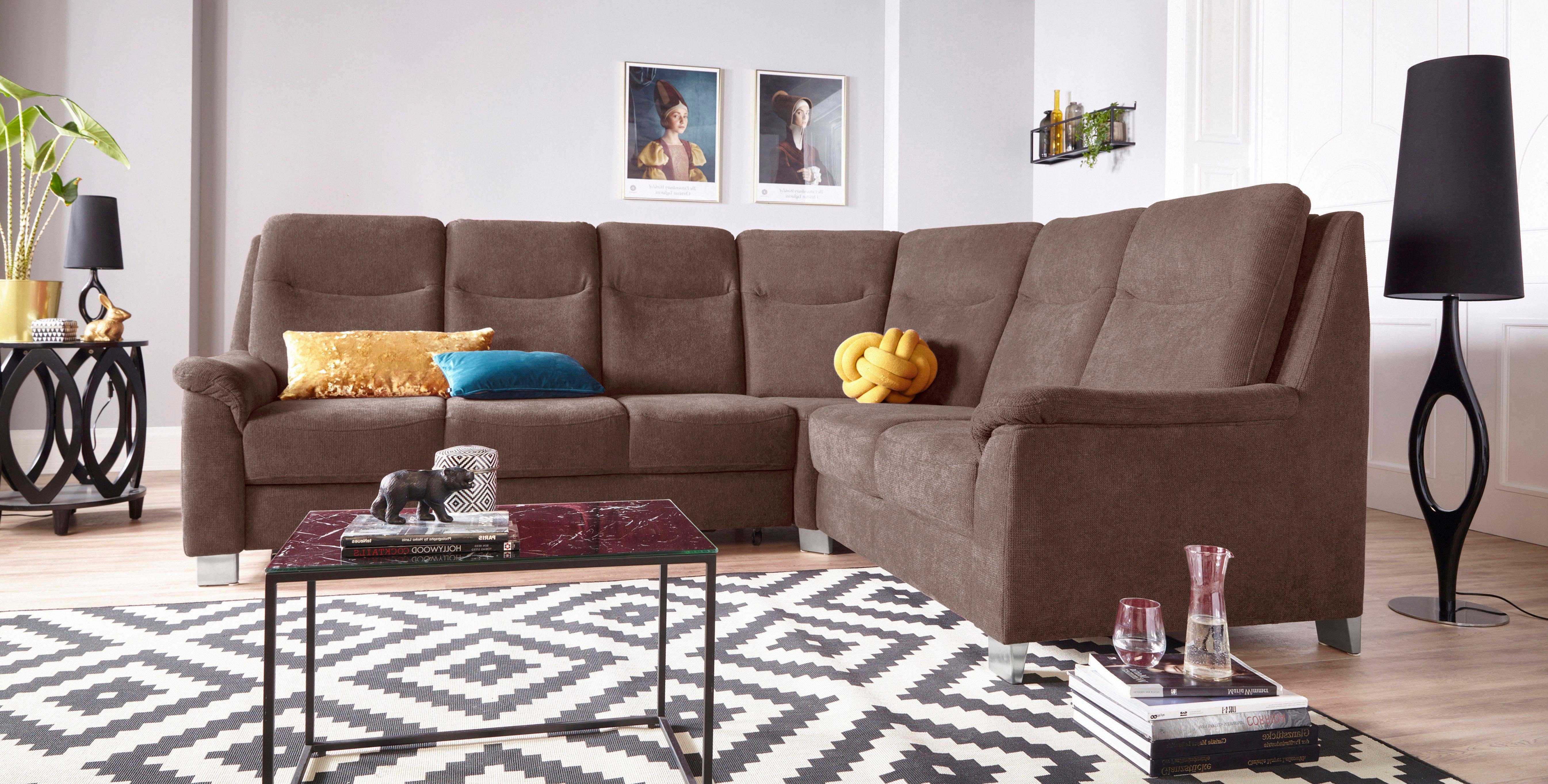 sit&more Ecksofa Boccaccio L-Form, mit Federkern günstig online kaufen
