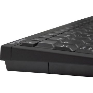 KEYSONIC Tastatur Tastatur (Integriertes Touchpad, Maustasten)