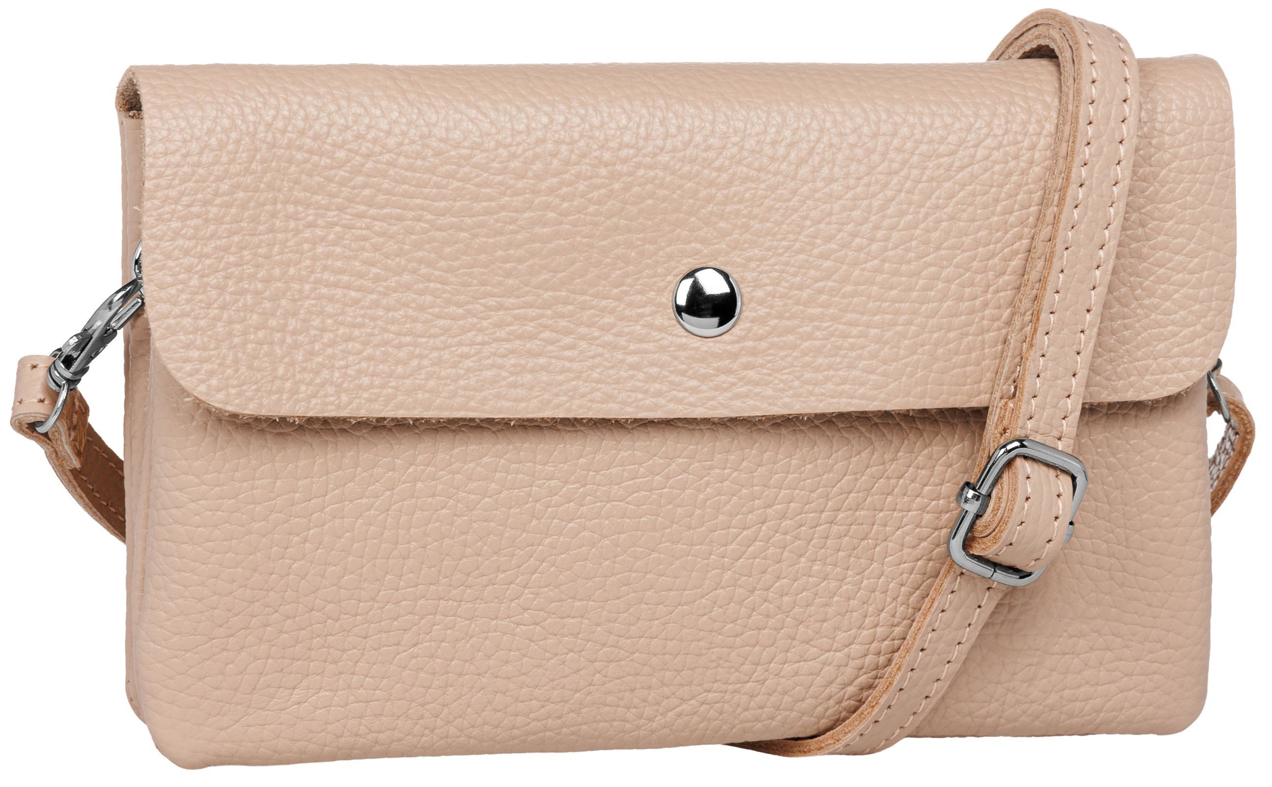 Caspar Umhängetasche Kleine Leder Clutch Damen günstig online kaufen