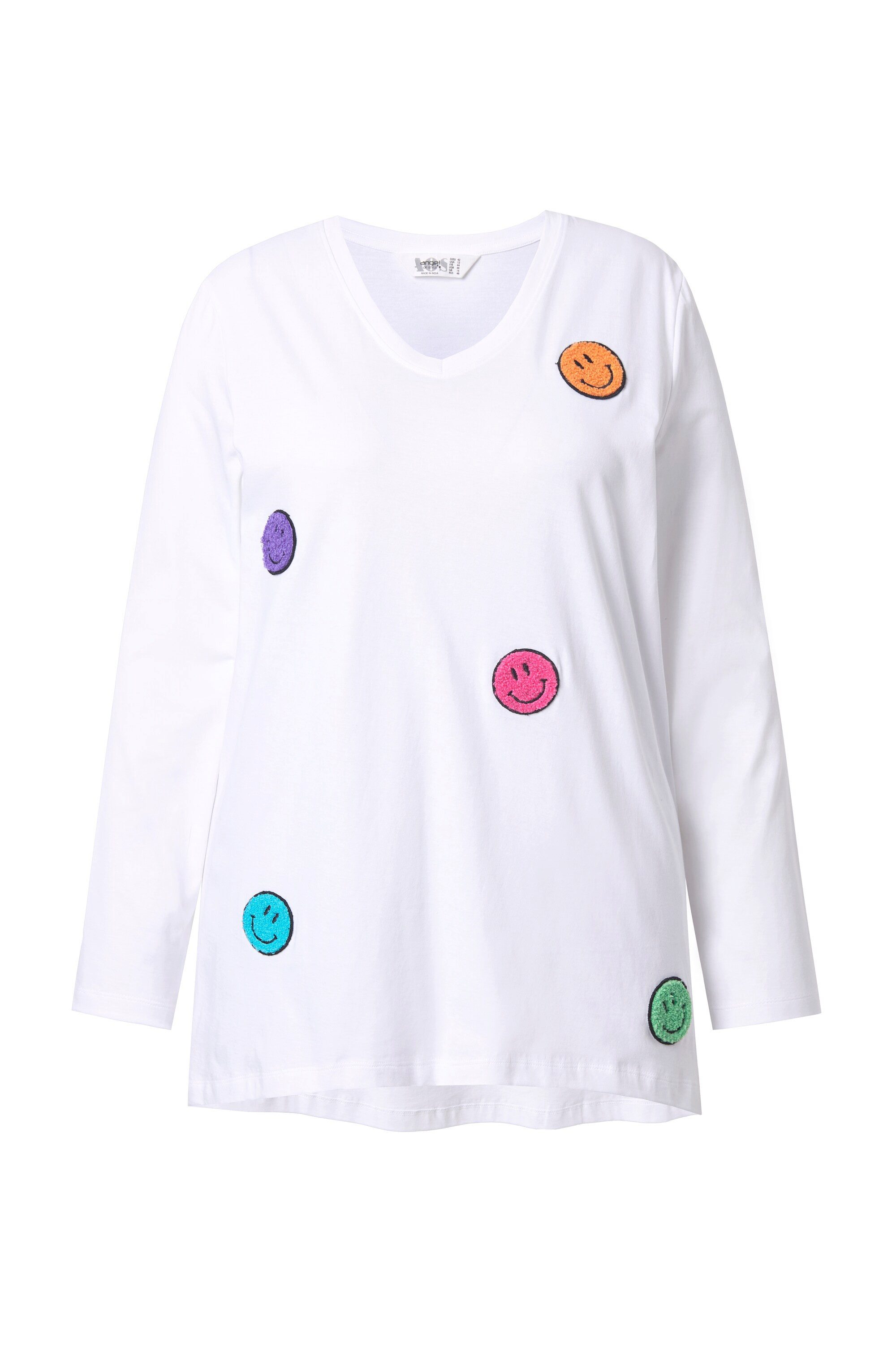 Angel of Style T-Shirt T-Shirt A-Linie Frottee-Smileys Langarm günstig online kaufen