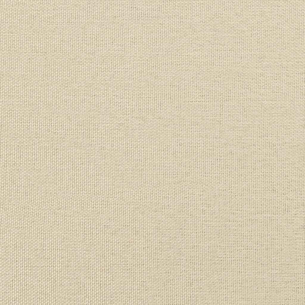 vidaXL Sitzauflage Sofakissen 2 pcs Creme 200 x 40 cm Stoff, (2 St)