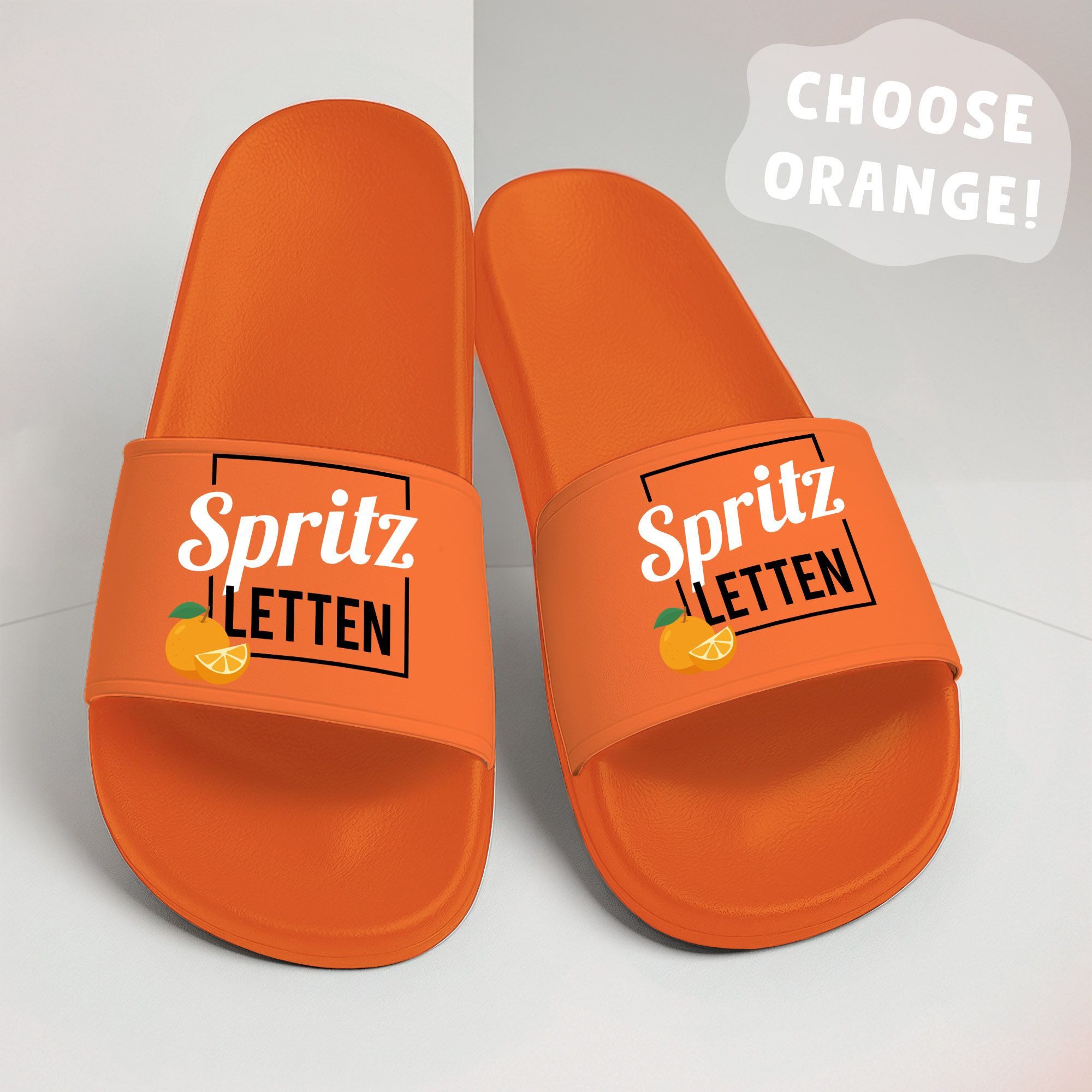 MoonWorks Badeschlappen Spritz-Letten Aperitiv Getränk Sommer Badelatschen Badesandale