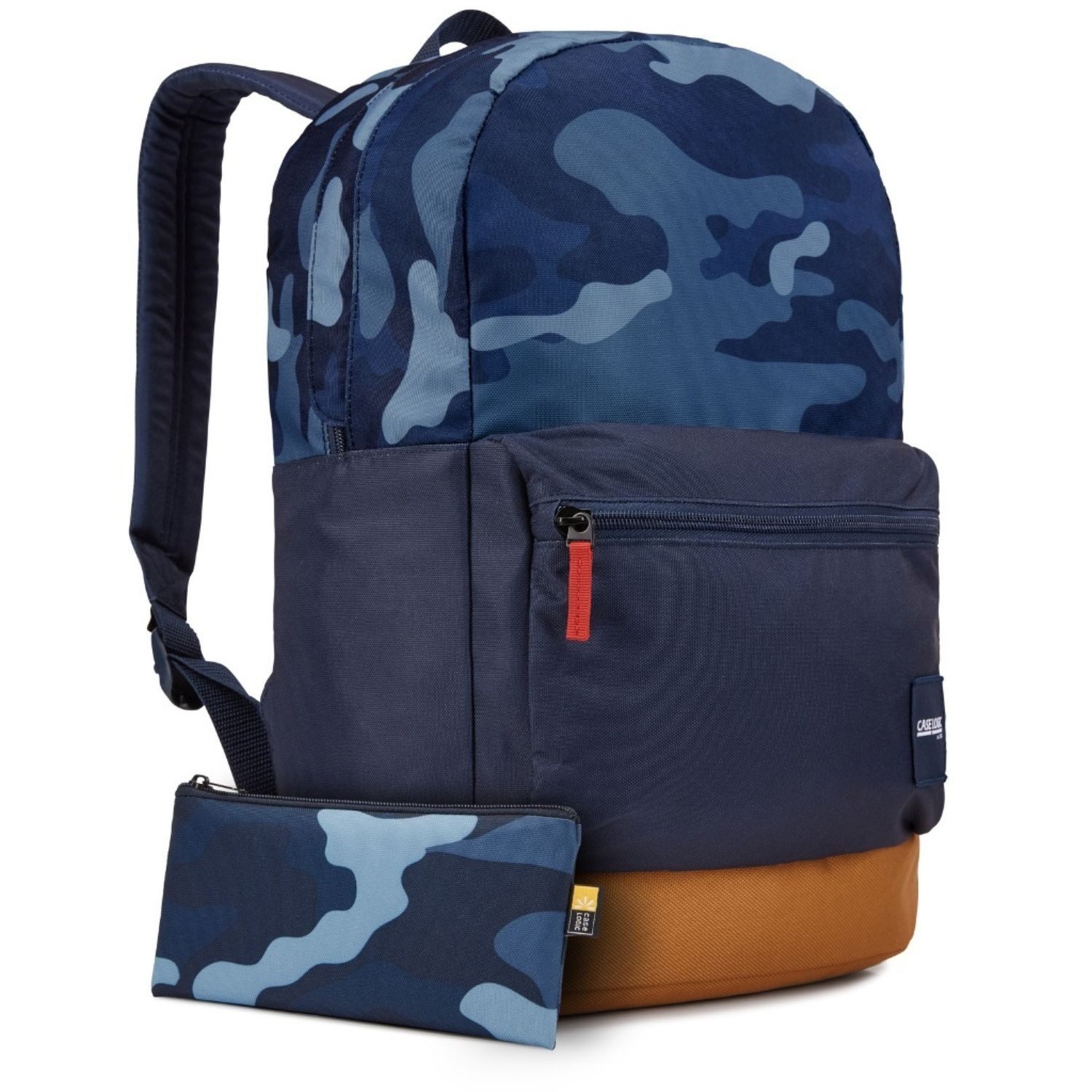 Case Logic Notebookrucksack Commence Backpack Rucksack Blue Camo Cumin 24L (Rucksack mit Mäppchen), Notebook-Tasche Bag für 15" 15,4" 15,6" 16" 16,2" Zoll Notebook Laptop