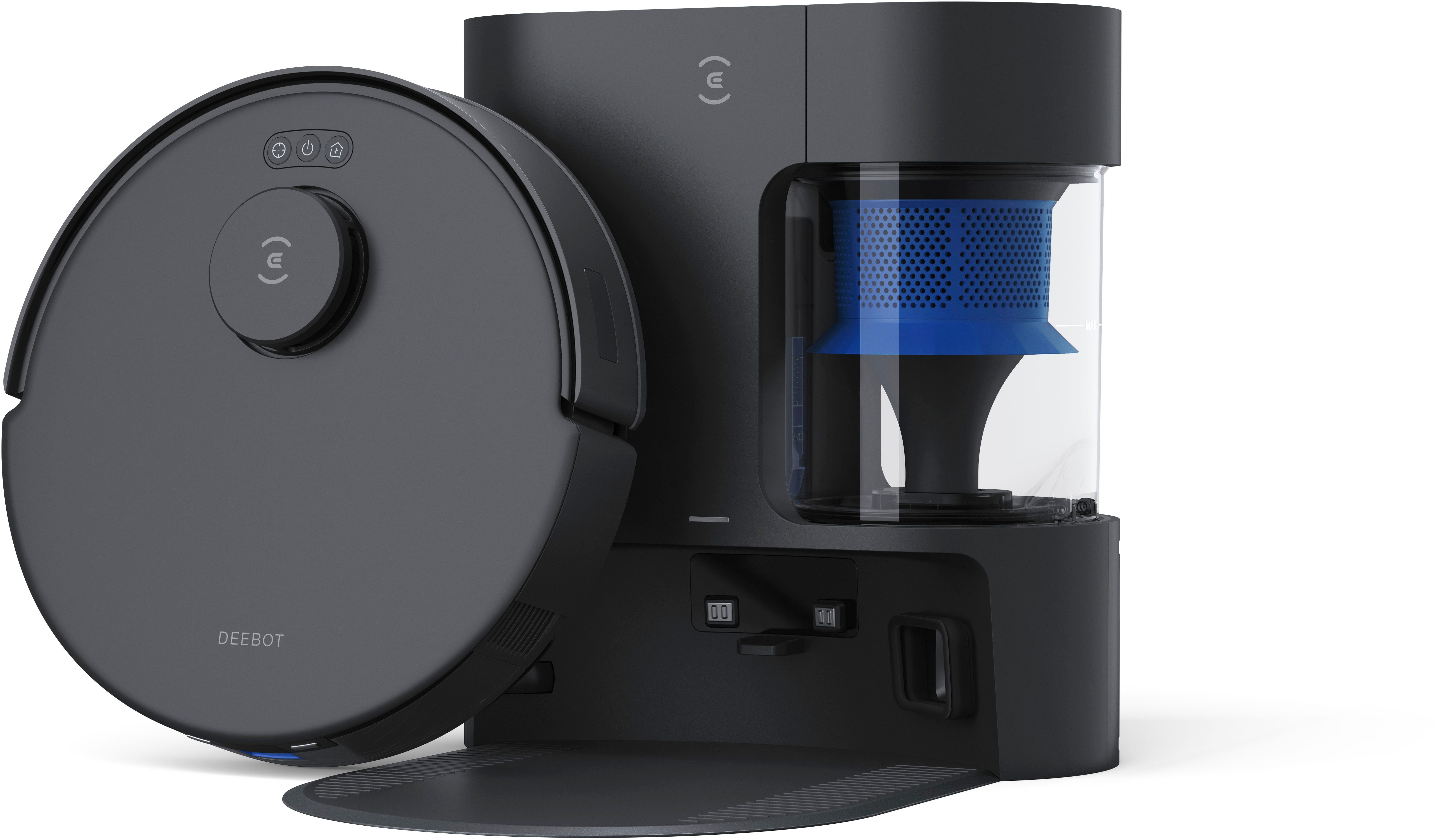 ECOVACS Saugroboter mit Wischroboter, DEEBOT N20 PRO PLUS, 45 W, 8.000PA, Beutellos, Anti-Haar-Verwicklung, Vibrationswischsystem