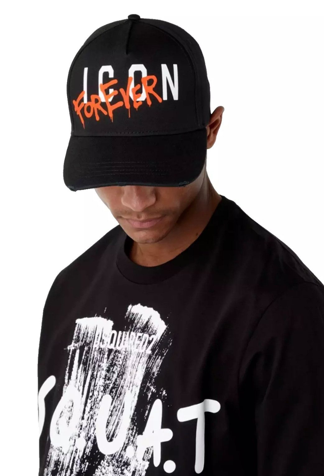 Baseball Cap Icon Forever Paint Baseballkappe Distressed