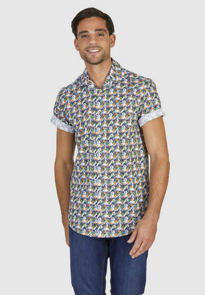 HECHTER PARIS Kurzarmhemd mit floralem Muster