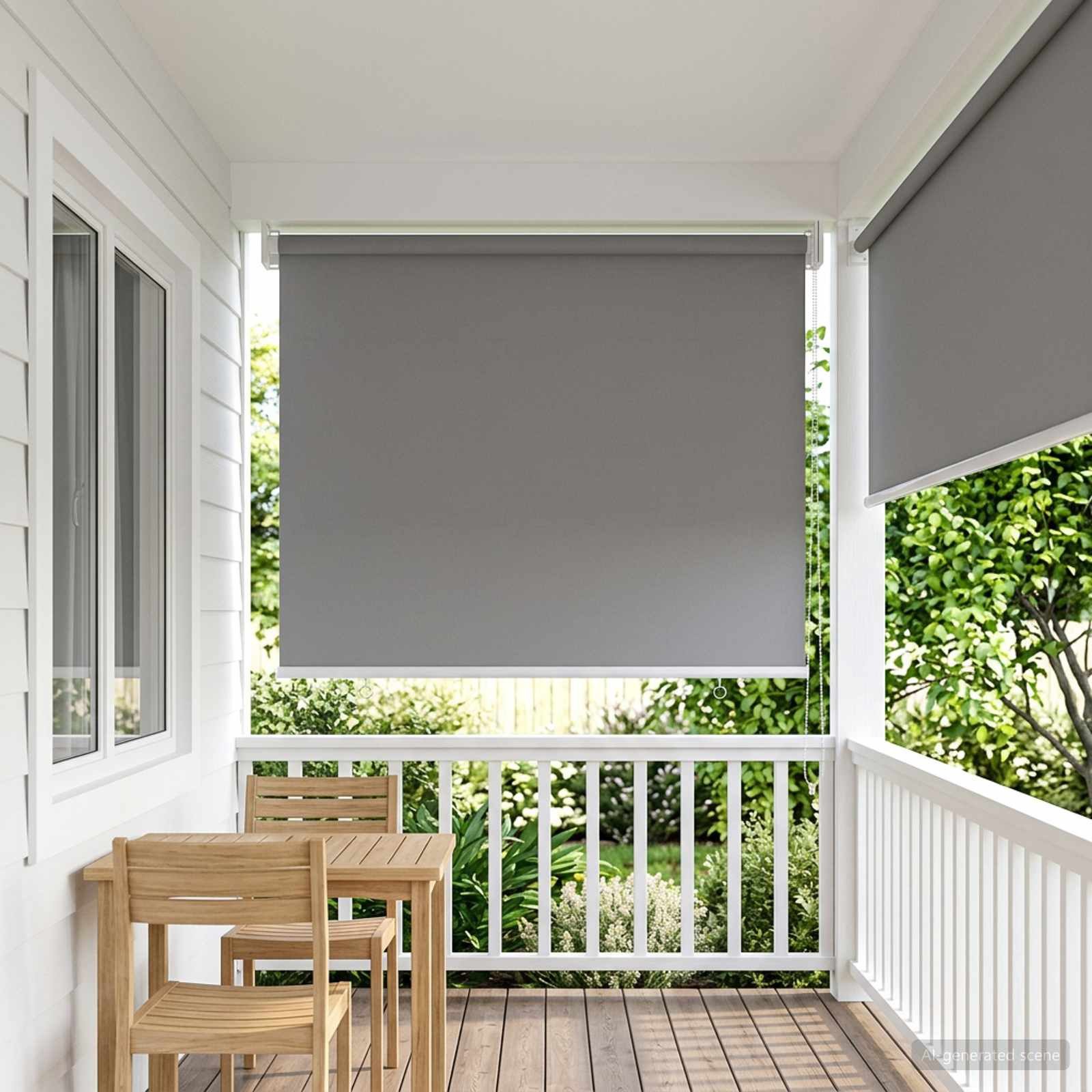 Rollo Außen-Rollos mit UV-Schutz Hellgrau 65 x 140 cm (B x H), vidaXL