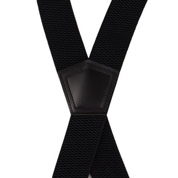 MIRROSI Hosenträger 4cm Breites X-Form mit extra Starken Clipverschluß (hoher Tragekomfort) Länge verstellbar für Damen und Herren