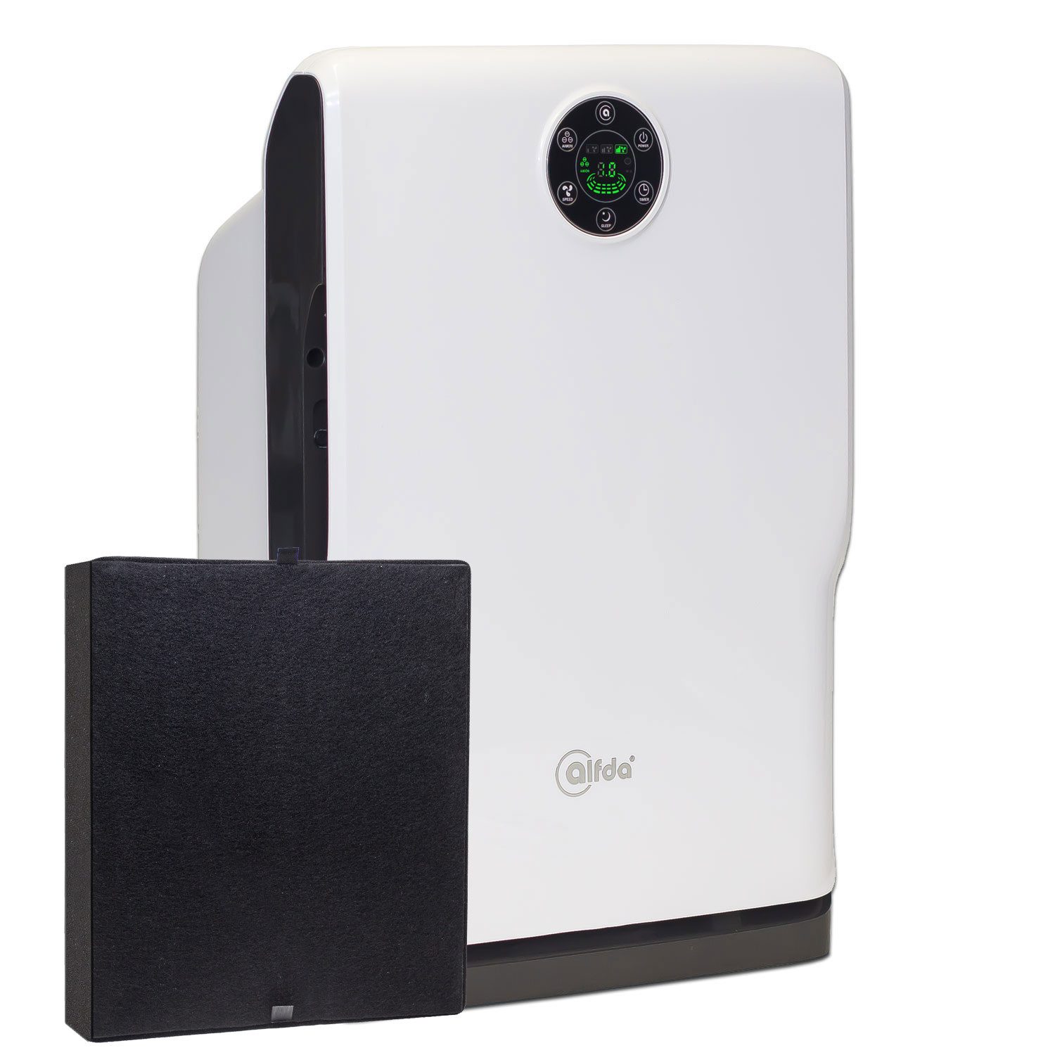 alfda Luftreiniger ALR160, für 30 m² Räume, 3 verschiedene HEPA-Filter zur Auswahl