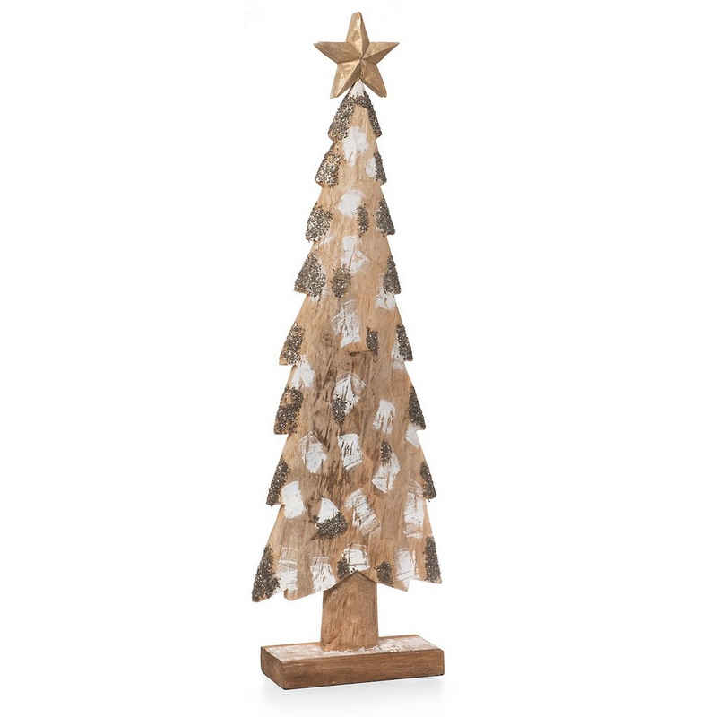 Moritz Skulptur »Weihnachtsbaum Holz Groß 84 cm Höhe«, Dekoobjekt Holz, Tischdeko, Fensterdeko, Wanddeko, Holzdeko, Weihnachtsdeko