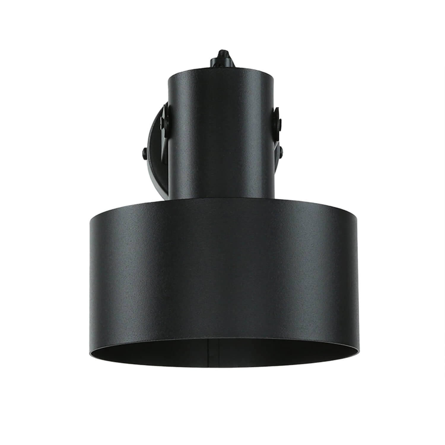 Licht-Erlebnisse Wandstrahler RIF, ohne Leuchtmittel, Spot Lampe Schwarz Metallschirm Aufbaustrahler E27 Wandleuchte Lampe