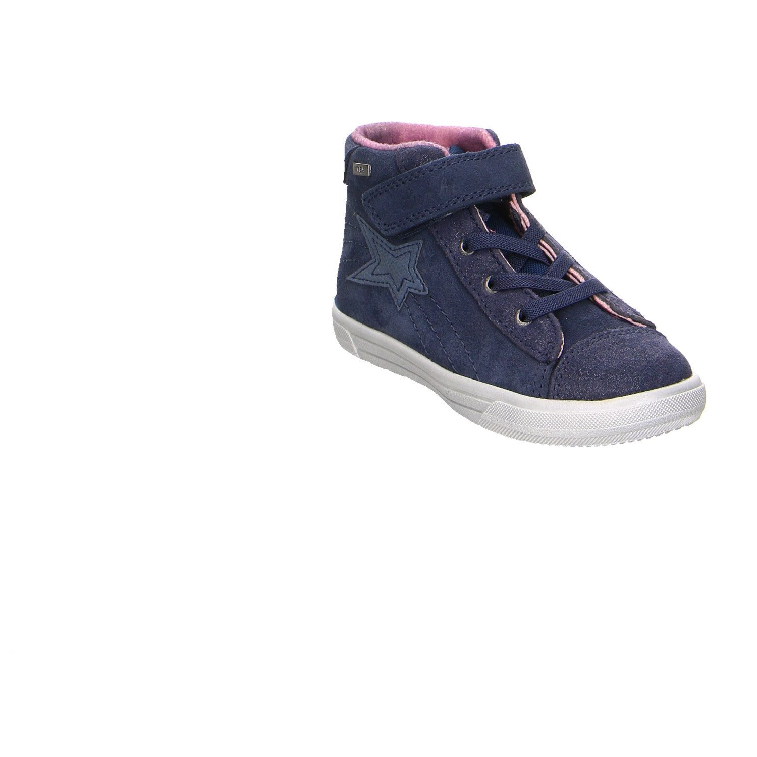 Lurchi Lurchi Velour Klettstiefel Winter Mädchen blau Winterstiefelette – Bild 2 von 5
