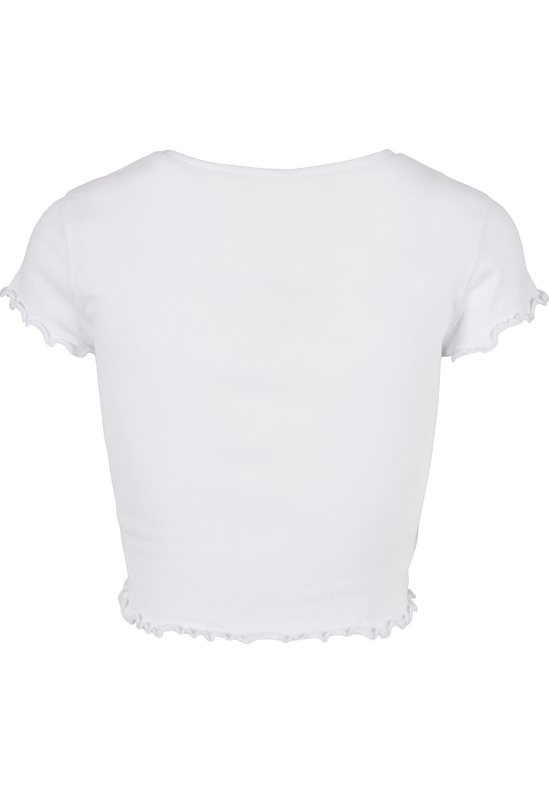 URBAN CLASSICS Kurzarmshirt Urban Classics Damen Ladies Cropped Button Up R günstig online kaufen