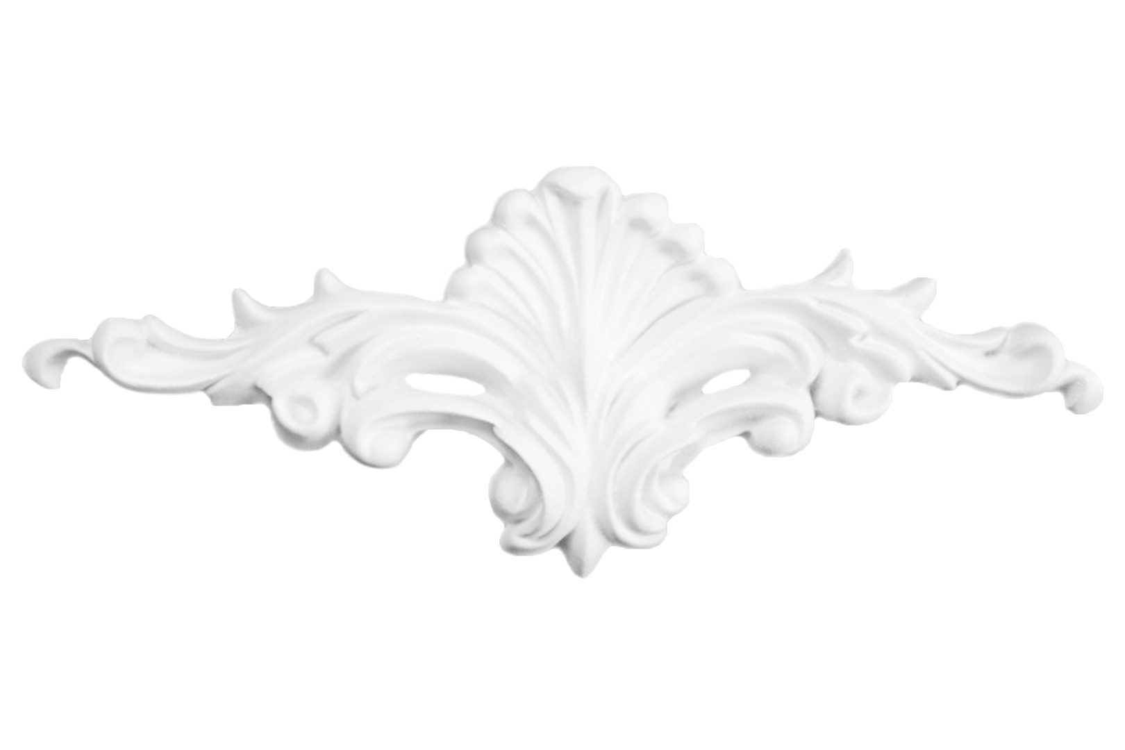 Grand Decor Wanddekoobjekt W815 (Ornament aus PU - große Auswahl, 200x80mm Stuck, stoßfeste Deko schnitzerei - Verzierung für Wand und Deck)