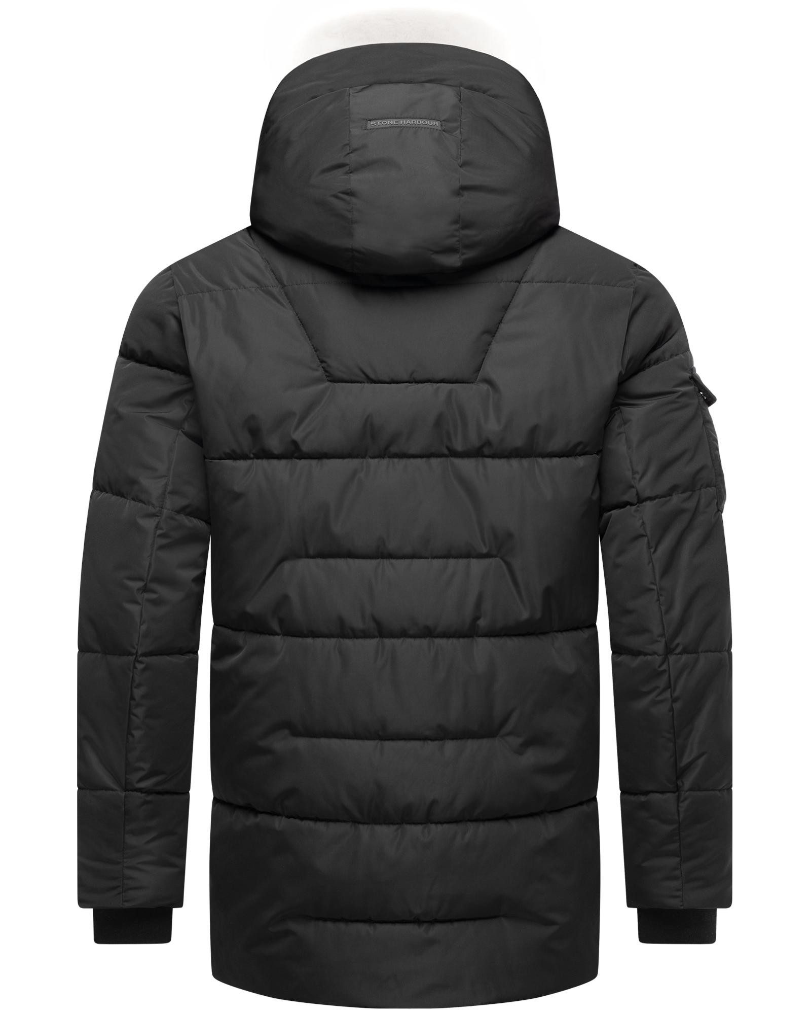 Stone Harbour Winterjacke Lauroo XX urbane Herren Steppjacke mit kuscheligem Teddyfleece