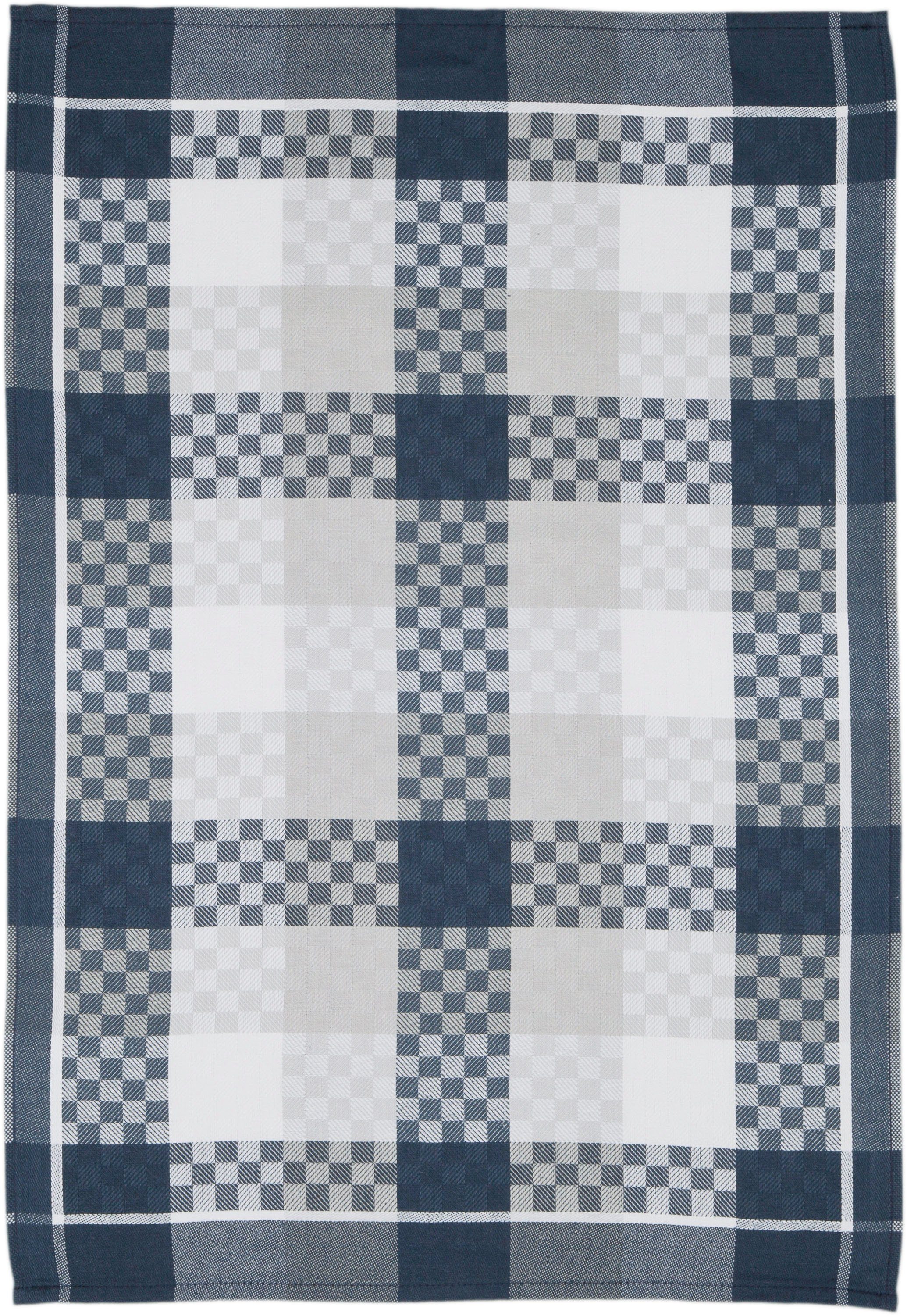 3-tlg), marineblau/weiß/grau SUPERIOR, (Set, Baumwolle, aus Geschirrtuch ROSS cm 50x70 100%