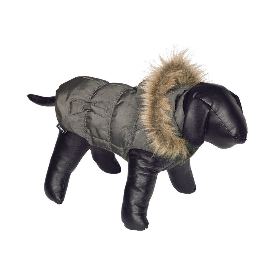 Nobby Hundemantel CORDURO In Dunkelgrau – Leichter Cord-Mantel Mit Fleecefutter, 29 Cm