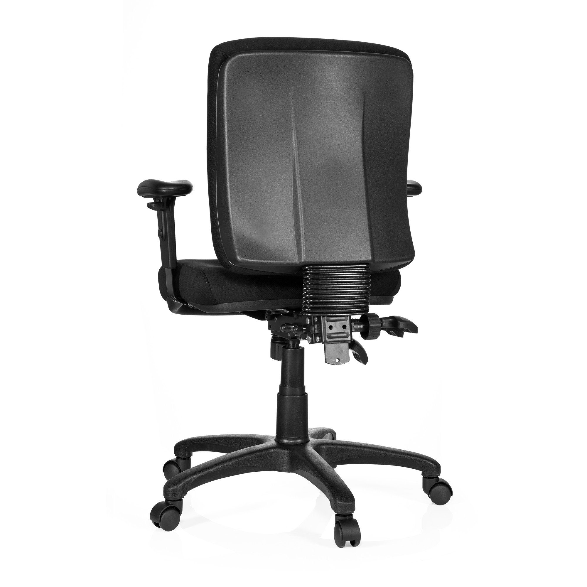 Drehstuhl Bürostuhl Schreibtischstuhl BASE Schwarz Stoff Profi OFFICE St), ergonomisch ZENIT hjh (1