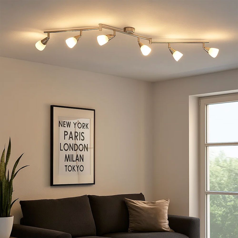 GLOBO LIGHTING Deckenspot, Leuchtmittel nicht inklusive, Spotleiste Deckenleuchte Прожекторы schwenkbar 6-Flammig L 145 cm